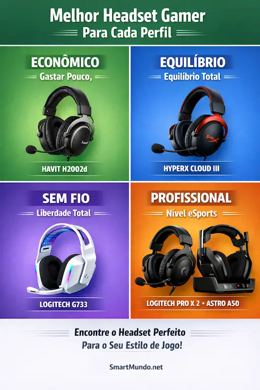 Guia de Headsets Gamer 2026